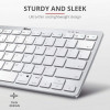 Клавіатура бездротова Trust Bluetooth Basics White (25486)