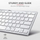 Клавіатура бездротова Trust Bluetooth Basics White (25486)