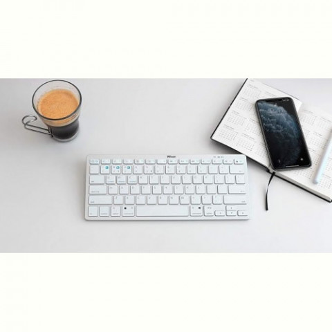 Клавіатура бездротова Trust Bluetooth Basics White (25486)