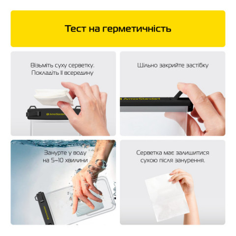 Водонепроникний чохол ArmorStandart Сapsule Double Pockets Black (ARM84415)