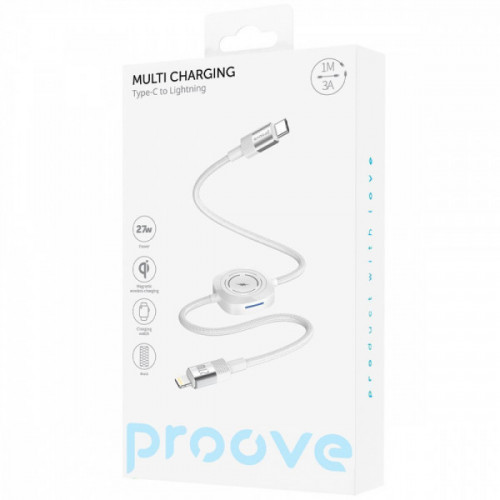Кабель Proove Multi Charging Type-C to Lightning 27W white Купити в Україні