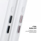 Чохол ArmorStandart Unit MagCase для Apple iPhone 17 Matte Clear Silver + Pink Button Set (ARM90580)