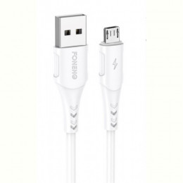 Кабель Foneng X81 1M Cable USB - microUSB 2.1A 1м White (X81-CA-MU)