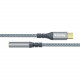 Адаптер ColorWay USB Type-C - 3.5 мм (M/F), 0.14 м, Gray (CW-AD-CJ)