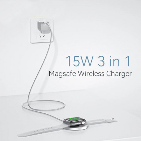 Бездротовий зарядний пристрій Essager YiT 15W White (EWXCX-YT02-Z)