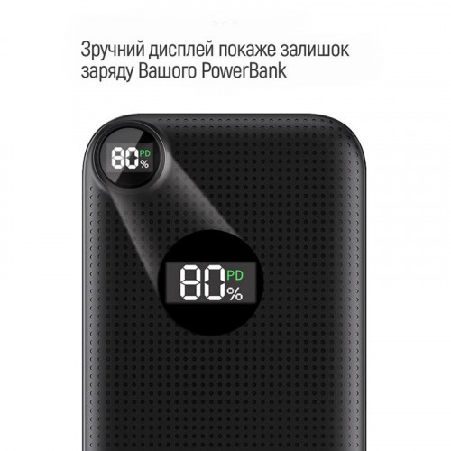 Універсальна мобільна батарея ColorWay LCD 10000mAh Black (CW-PB100LPI3BK-PDD)