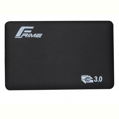 Зовнішня кишеня Frime SATA HDD/SSD 2.5", USB 3.0, Soft touch, Black (FHE30.25U30)