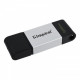 Флеш-накопичувач USB3.2 128GB Type-C Kingston DataTraveler 80 Grey/Black (DT80/128GB)