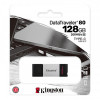 Флеш-накопичувач USB3.2 128GB Type-C Kingston DataTraveler 80 Grey/Black (DT80/128GB)