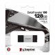 Флеш-накопичувач USB3.2 128GB Type-C Kingston DataTraveler 80 Grey/Black (DT80/128GB)