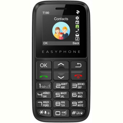 Мобiльний телефон 2E T180 (2020) Dual Sim Black (680576170064)