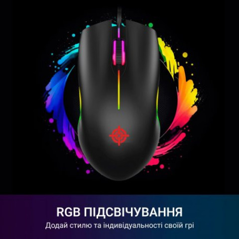 Миша ігрова GamePro USB Black (GM117)