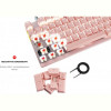Клавіатура бездротова Motospeed GK82 Outemu Red (mtgk82pmr) Pink USB
