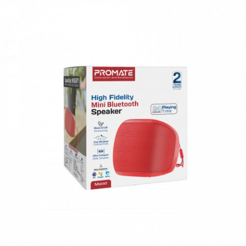 Акустична система Promate Mood 5W Red