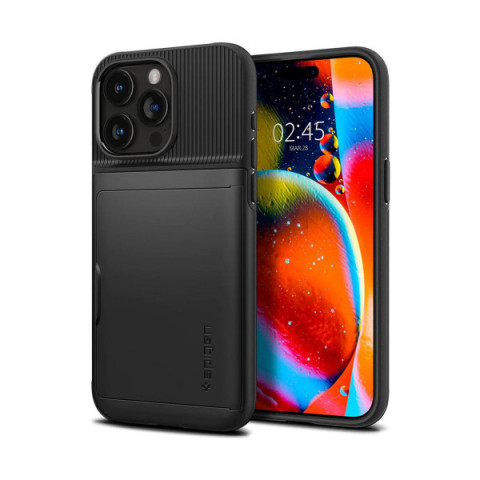 Чохол Spigen Slim Armor CS для iPhone 15 Pro Max Black (ACS06589)