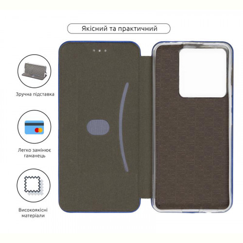 Чохол-книжка Armorstandart G-Case для Xiaomi Redmi Note 13 Pro 5G/Poco X6 5G Blue (ARM71846)