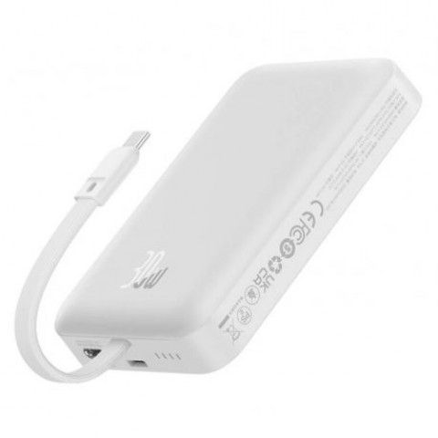 Зовнішній акумулятор Baseus PowerBank Magnetic Mini Type-C Edition 30W 10000mAh Stellar White (P1002210B223-00)