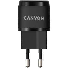 Мережевий зарядний пристрій Canyon H-20-05 Black (CNE-CHA20B05)