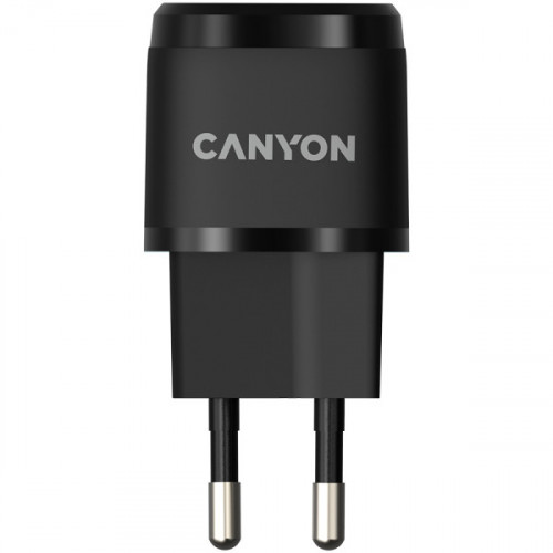 Мережевий зарядний пристрій Canyon H-20-05 Black (CNE-CHA20B05)