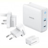 Мережевий зарядний пристрій Anker PowerPort Atom III Duo White, 60W, 2хUSB Type-C (A2629H21)