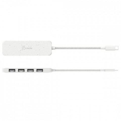 USB-хаб J5create 4 USB-A White (JCH341EW-N)