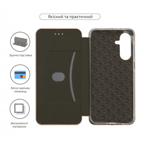 Чохол-книжка ArmorStandart G-Case для Samsung A56 5G Rose Gold (ARM83060)