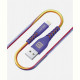 Кабель Luxe Cube Kevlar USB - Lightning (M/M), 1.2 м, райдужний (8886668686341)