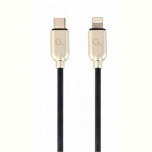 Кабель Cablexpert USB Type-C - Lightning (M/M), 1 м, чорний/золотистий (CC-USB2PD18-CM8PM-1M)