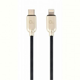 Кабель Cablexpert (CC-USB2PD18-CM8PM-1M) USB-C-Lightning, 1м, чорний/золотистий