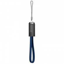 Кабель ColorWay USB-microUSB, 2.4А, 0.22м, Blue (CW-CBUM022-BL)