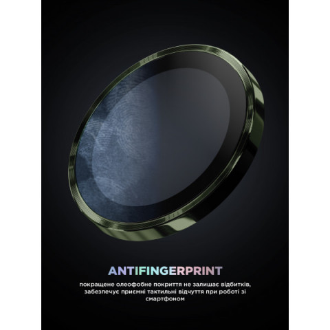 Захисне скло для камери ArmorStandart Supreme Black Icon для iPhone 15/15 Plus Green (ARM76589)