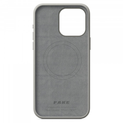 Чохол ArmorStandart FAKE Leather Case для Apple iPhone 15 Pro Max Grey (ARM76307)