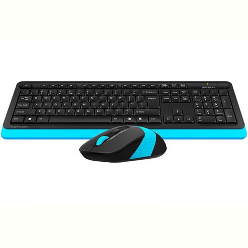 Комплект (клавіатура, мишка) бездротовий A4Tech FG1010S Black/Blue