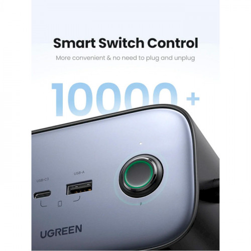 Зарядний пристрій Ugreen DigiNest Pro CD270 GaN 100W Gray (60167)