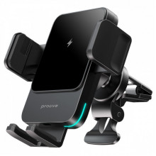 Автомобільний тримач з Бездротовим ЗП Proove Sonic 15W black