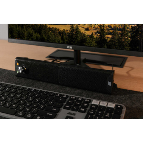 Акустична система 2E PCS203, 2.0, USB, Metal Black
