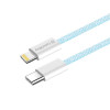 Кабель ColorWay Lightning + USB Type-C (M/M), 3.0 А, 1 м, Blue (CW-CBPDCL061-BL)