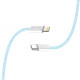 Кабель ColorWay Lightning + USB Type-C (M/M), 3.0 А, 1 м, Blue (CW-CBPDCL061-BL)