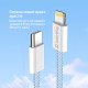 Кабель ColorWay Lightning + USB Type-C (M/M), 3.0 А, 1 м, Blue (CW-CBPDCL061-BL)