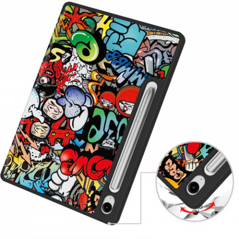 Чохол-книжка BeCover Flexible TPU Mate для Samsung Galaxy Tab S9 (SM-X710/SM-X716)/S9 FE (SM-X510/SM-X516B) Graffiti (712534)