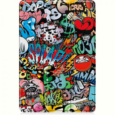 Чохол-книжка BeCover Flexible TPU Mate для Samsung Galaxy Tab S9 (SM-X710/SM-X716)/S9 FE (SM-X510/SM-X516B) Graffiti (712534)