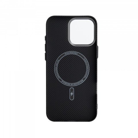 Чохол ArmorStandart LikeCarbon2 MagCase для Apple iPhone 15 Pro Max Kevlar Black (ARM88590)