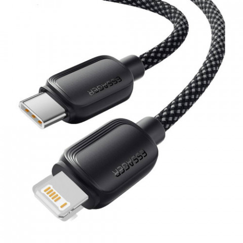 Кабель Essager Breeze USB Type-C - Ligthning (M/M), 20W, 2 м Black (EXCTL-WLA01-P)