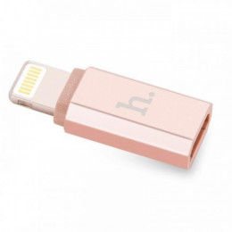 Адаптер Hoco MicroUSB-Lightning Rose Gold (6957531025740)