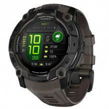 Смарт-годинник Garmin Instinct 3 50mm AMOLED Black with Charcoal Silicone Band (010-03020-40)