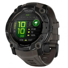 Смарт-годинник Garmin Instinct 3 50mm AMOLED Black with Charcoal Silicone Band (010-03020-40)