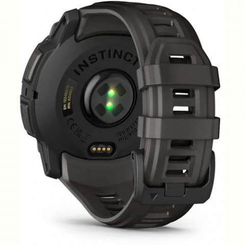 Смарт-годинник Garmin Instinct 3 50mm AMOLED Black with Charcoal Silicone Band (010-03020-40)