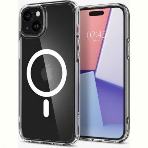 Чохол-накладка Spigen Ultra Hybrid MagFit для Apple iPhone 15 White (ACS06802)