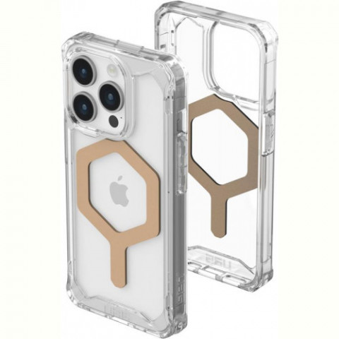 Чохол-накладка Urban Armor Gear Plyo Magsafe для Apple iPhone 15 Pro Ice/Gold (114286114381)