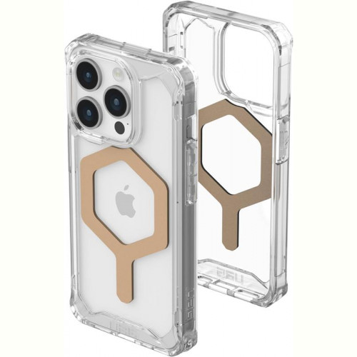 Чохол-накладка Urban Armor Gear Plyo Magsafe для Apple iPhone 15 Pro Ice/Gold (114286114381)